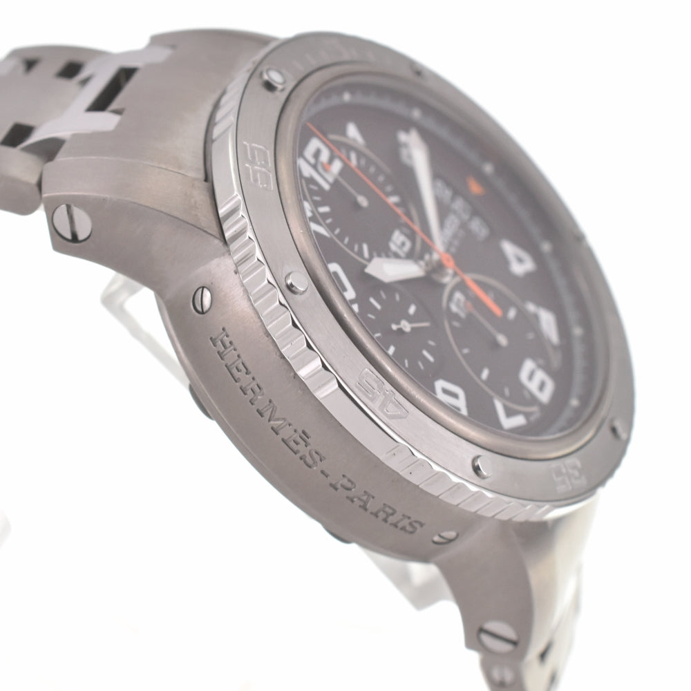 HERMES Clipper diver CP2.941 Titanium/Stainless Steel Chronograph Date Brown Dial Automatic Men's
 Watch I#139726