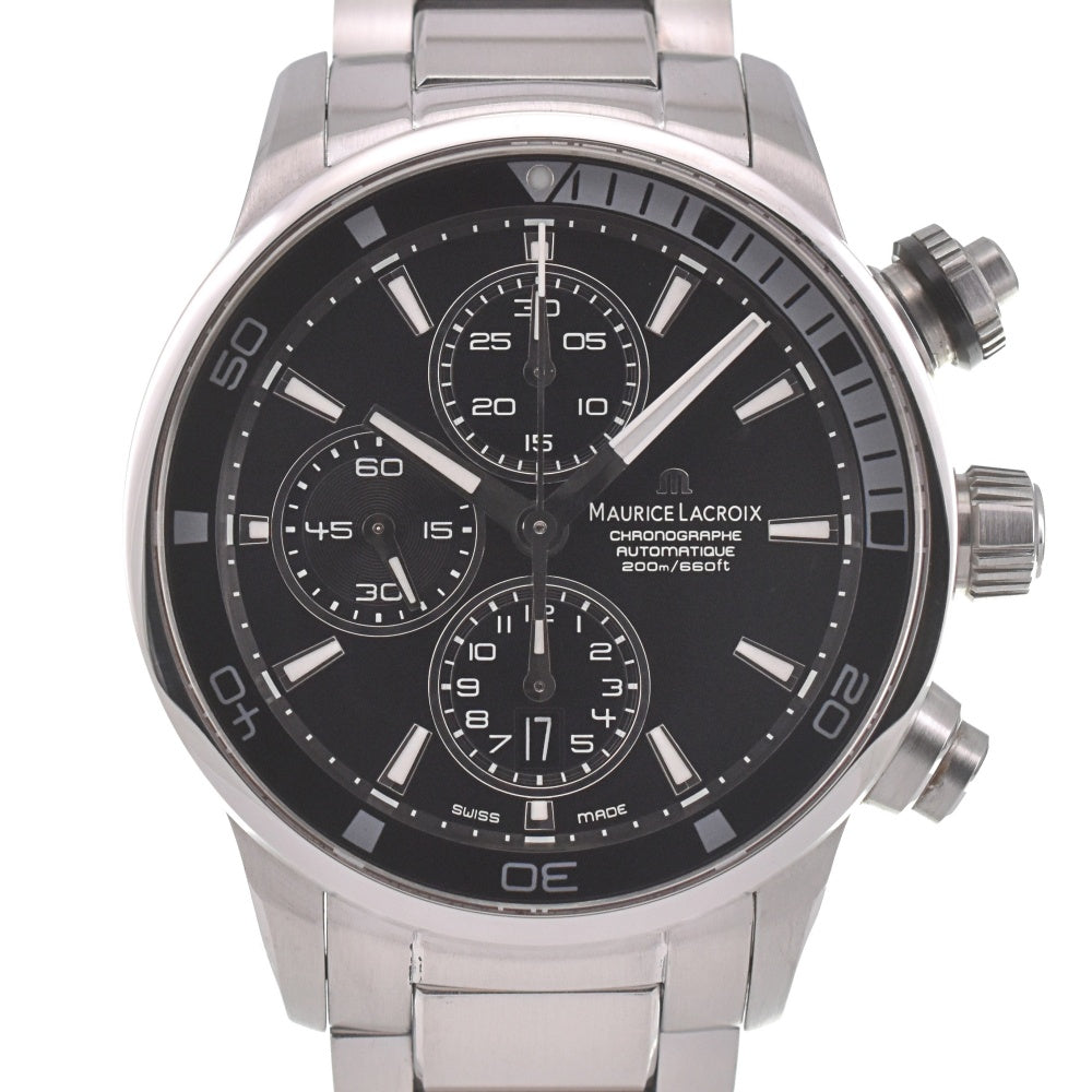 MAURICE LACROIX Pontos PT6008-SS002-330 Chronograph black Dial Automatic Men's
 Watch H#139727