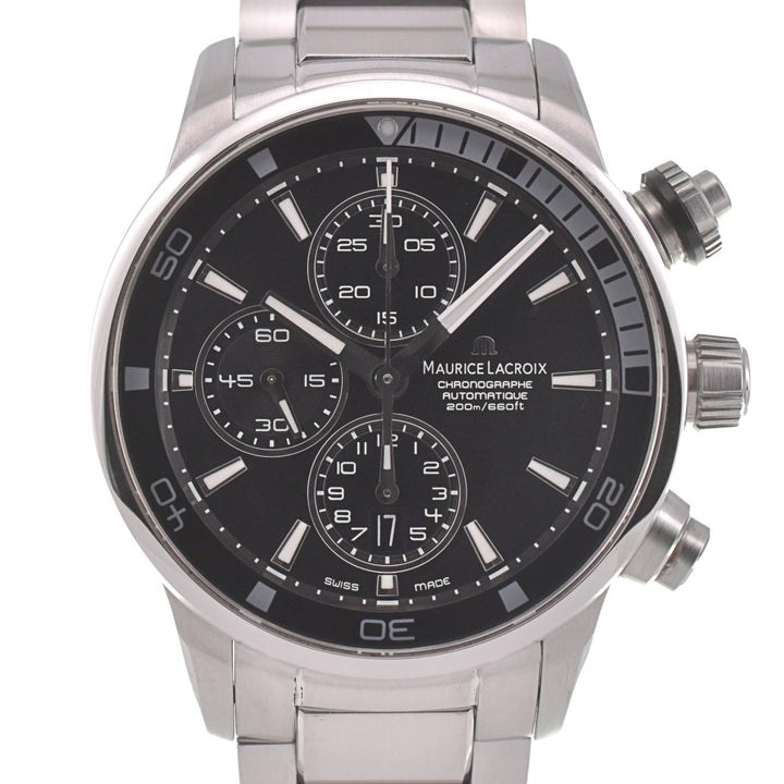 MAURICE LACROIX Pontos PT6008-SS002-330 Chronograph black Dial Automatic Men's
 Watch H#139727