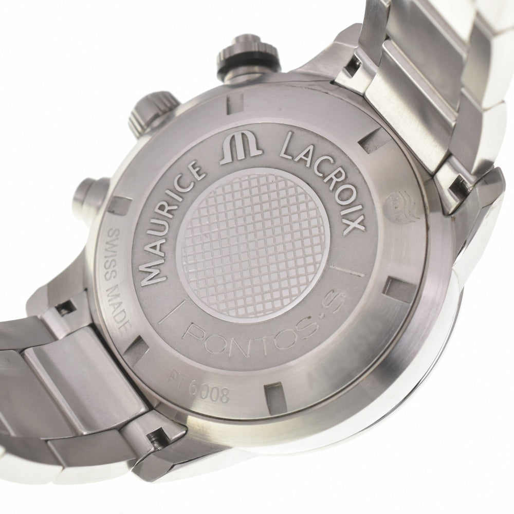 MAURICE LACROIX Pontos PT6008-SS002-330 Chronograph black Dial Automatic Men's
 Watch H#139727