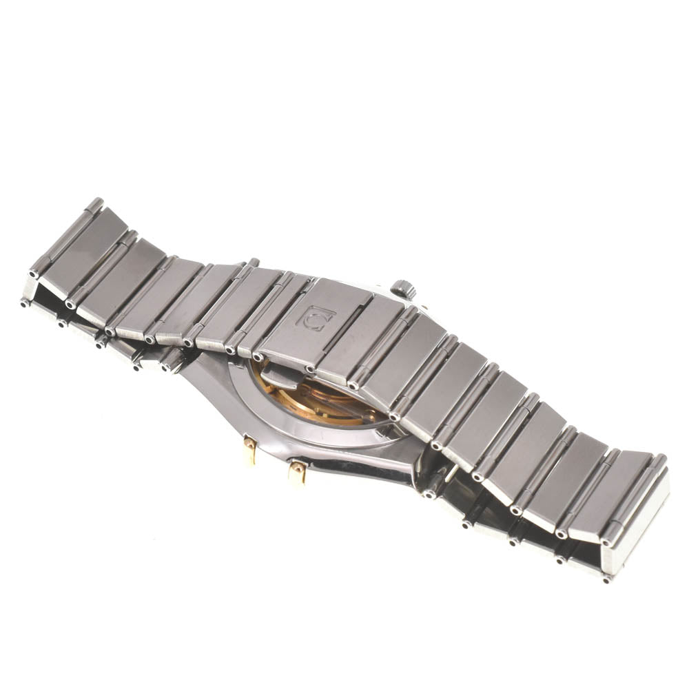 OMEGA Constellation date 368.1075 K18YG flat bezel white Dial Automatic Men's
 Watch J#139745