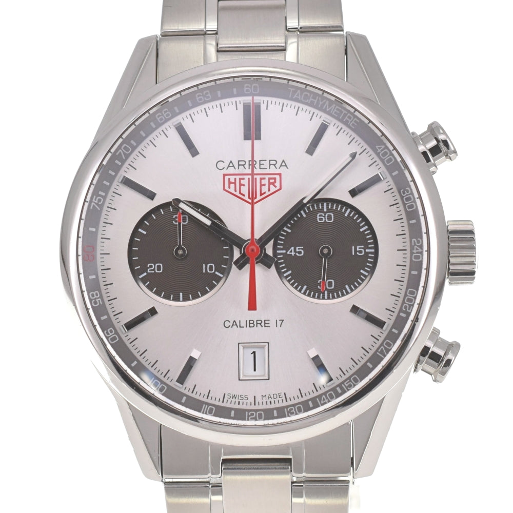 TAG HEUER Carrera Caliber 17 CV2119.BA0722 Chronograph Date Silver Dial Automatic Men's
 Watch J#139762