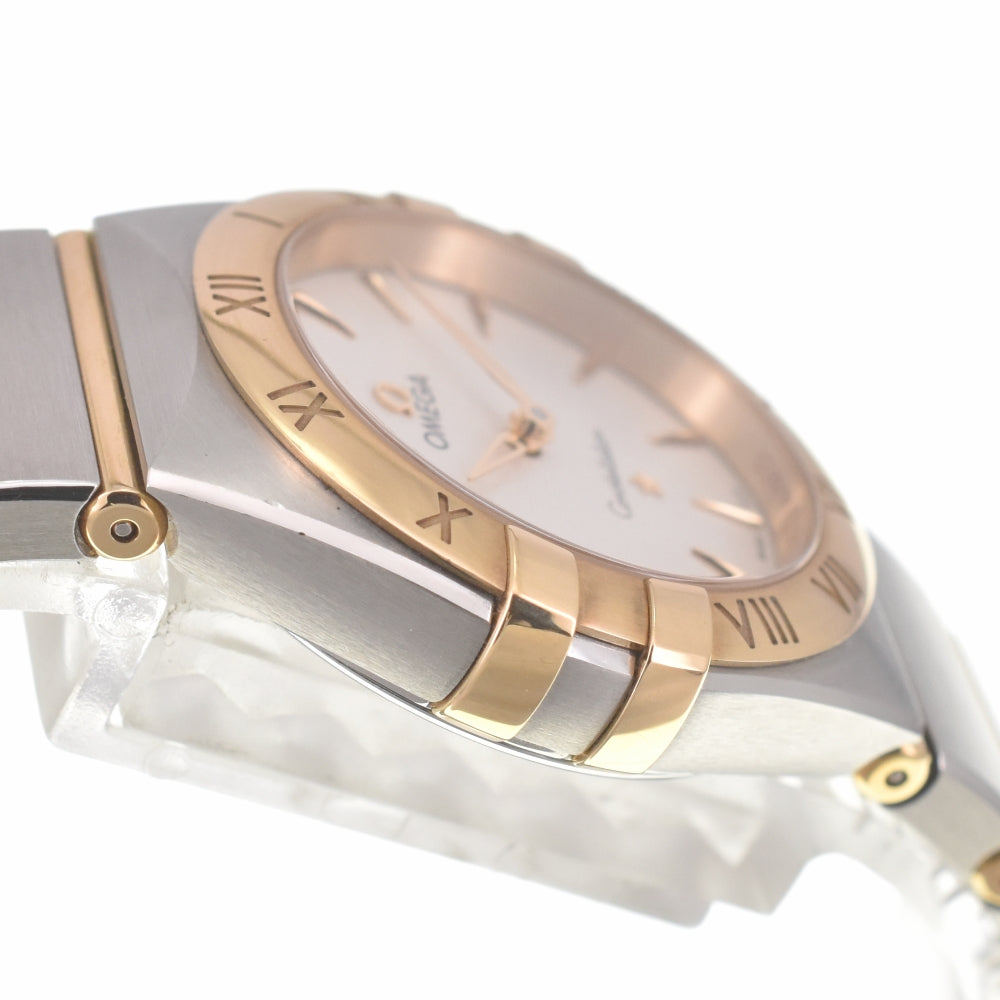 with paper OMEGA Constellation Manhattan Blush 131.20.28.60.02.002 Silver Dial Quartz Ladies
 Watch □#139763