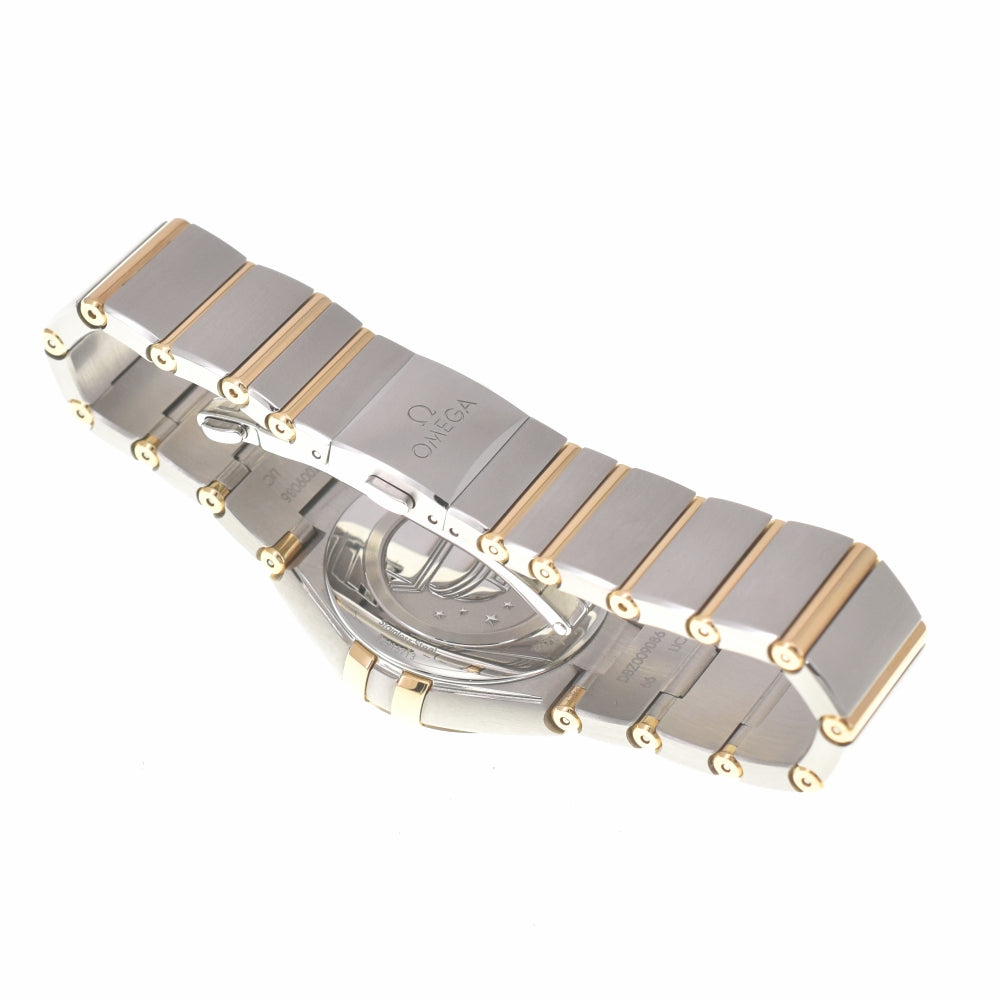 with paper OMEGA Constellation Manhattan Blush 131.20.28.60.02.002 Silver Dial Quartz Ladies
 Watch □#139763