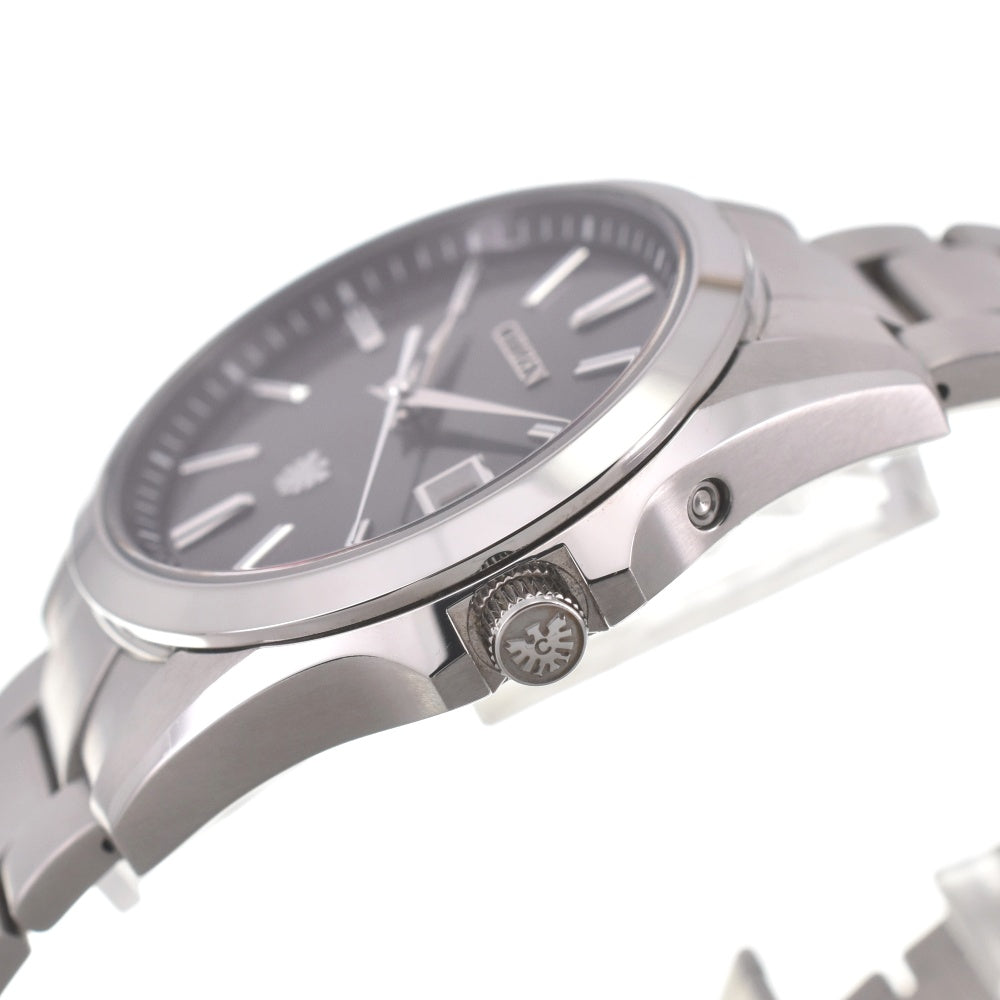 with paper CITIZEN The citizen AQ4060-50E Date black Dial Solar Men's
 Watch H#139771