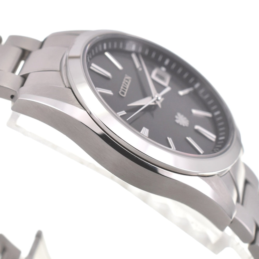 with paper CITIZEN The citizen AQ4060-50E Date black Dial Solar Men's
 Watch H#139771