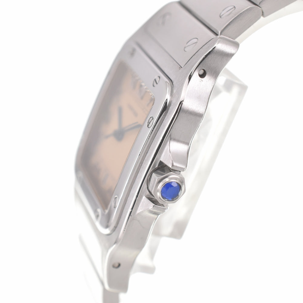 CARTIER Santosgalbe LM W20025D6 Date Beige Dial Quartz Men's
 Watch K#139788