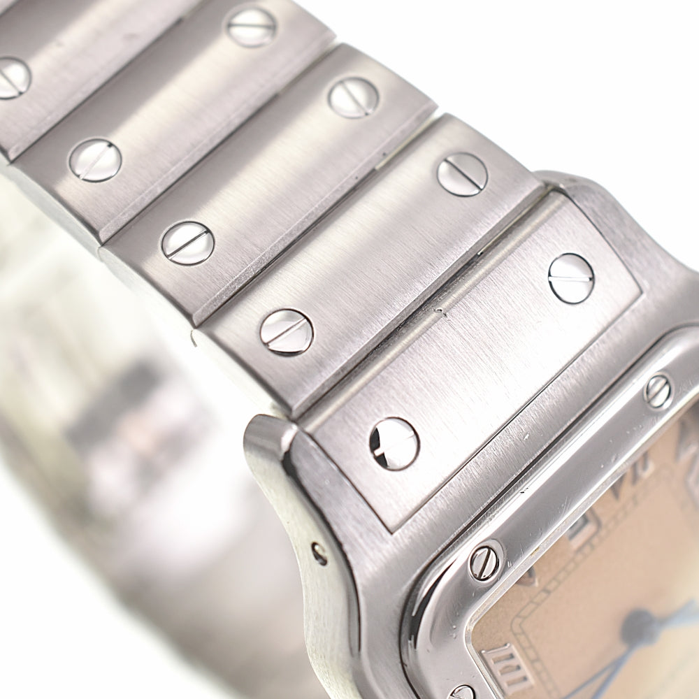 CARTIER Santosgalbe LM W20025D6 Date Beige Dial Quartz Men's
 Watch K#139788