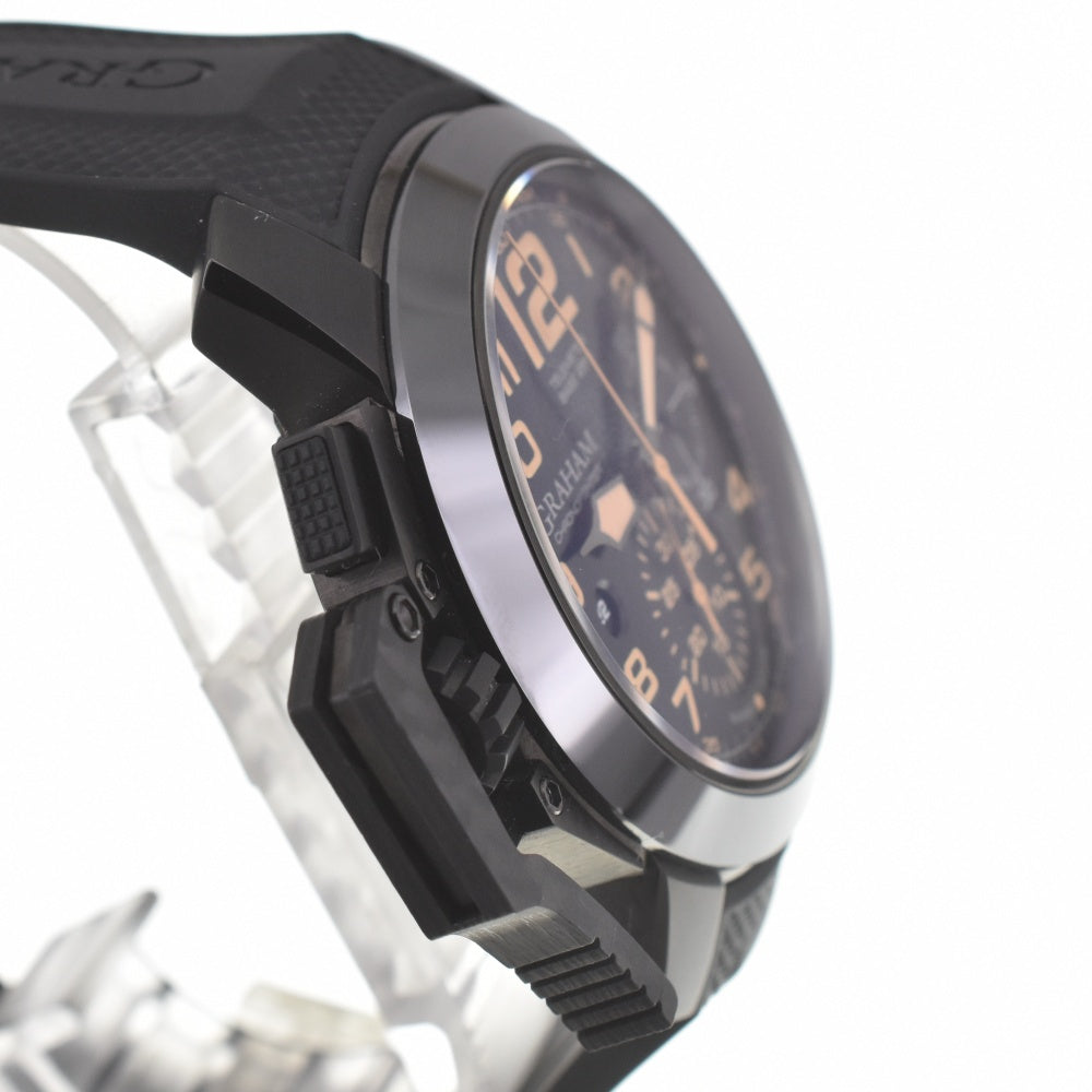 GRAHAM Chrono Fighter Oversize NM-2CCAU-0 ceramic bezel black Dial Automatic Men's
 Watch I#139829