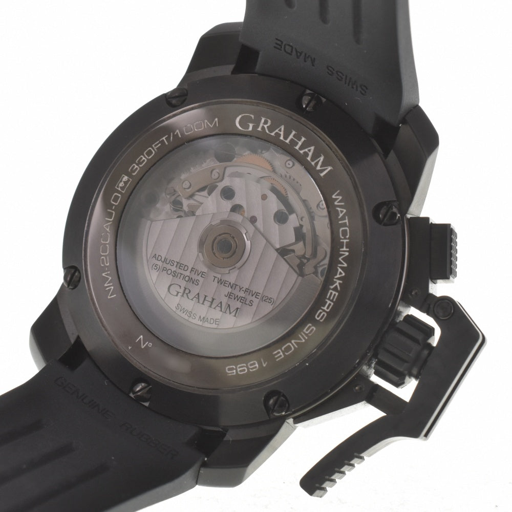 GRAHAM Chrono Fighter Oversize NM-2CCAU-0 ceramic bezel black Dial Automatic Men's
 Watch I#139829