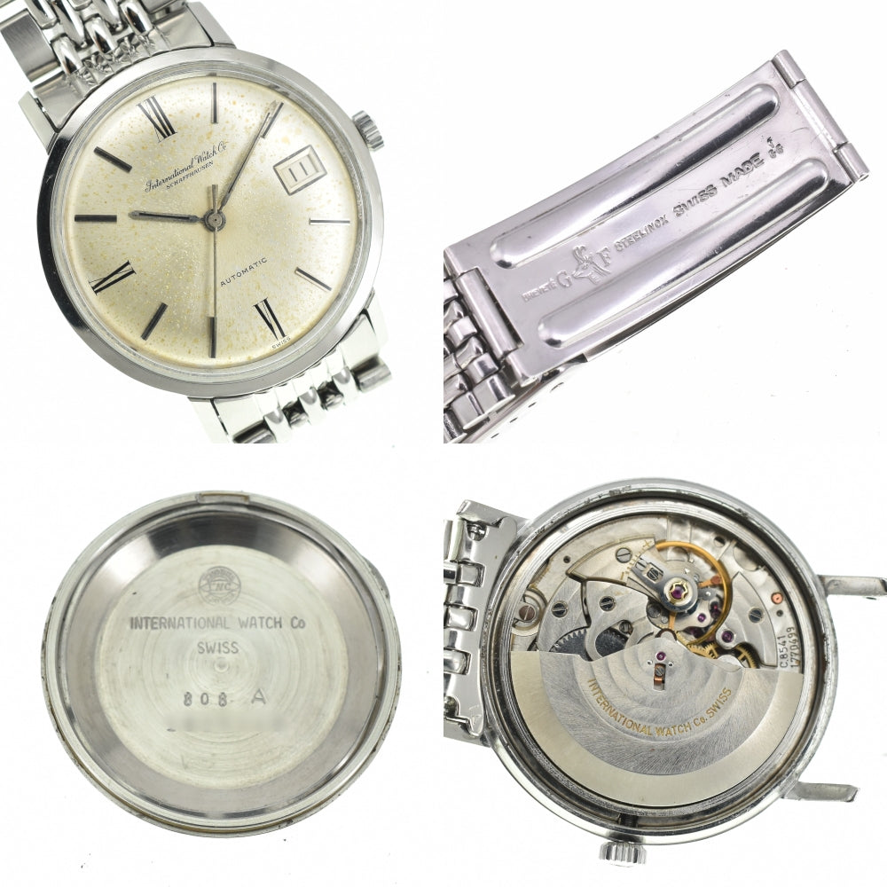 IWC SCHAFFHAUSEN Old Inter Date Cal.8541 Gay Flare Breath Silver Dial Automatic Men's
 Watch M#139848