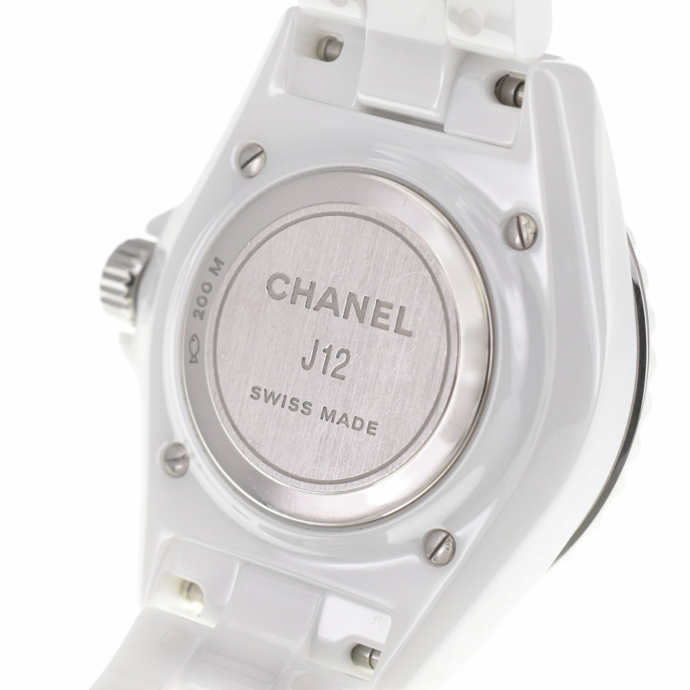 CHANEL J12 1.3" H5703 12P Diamond White Ceramic white Dial Quartz Ladies
 Watch □#139850