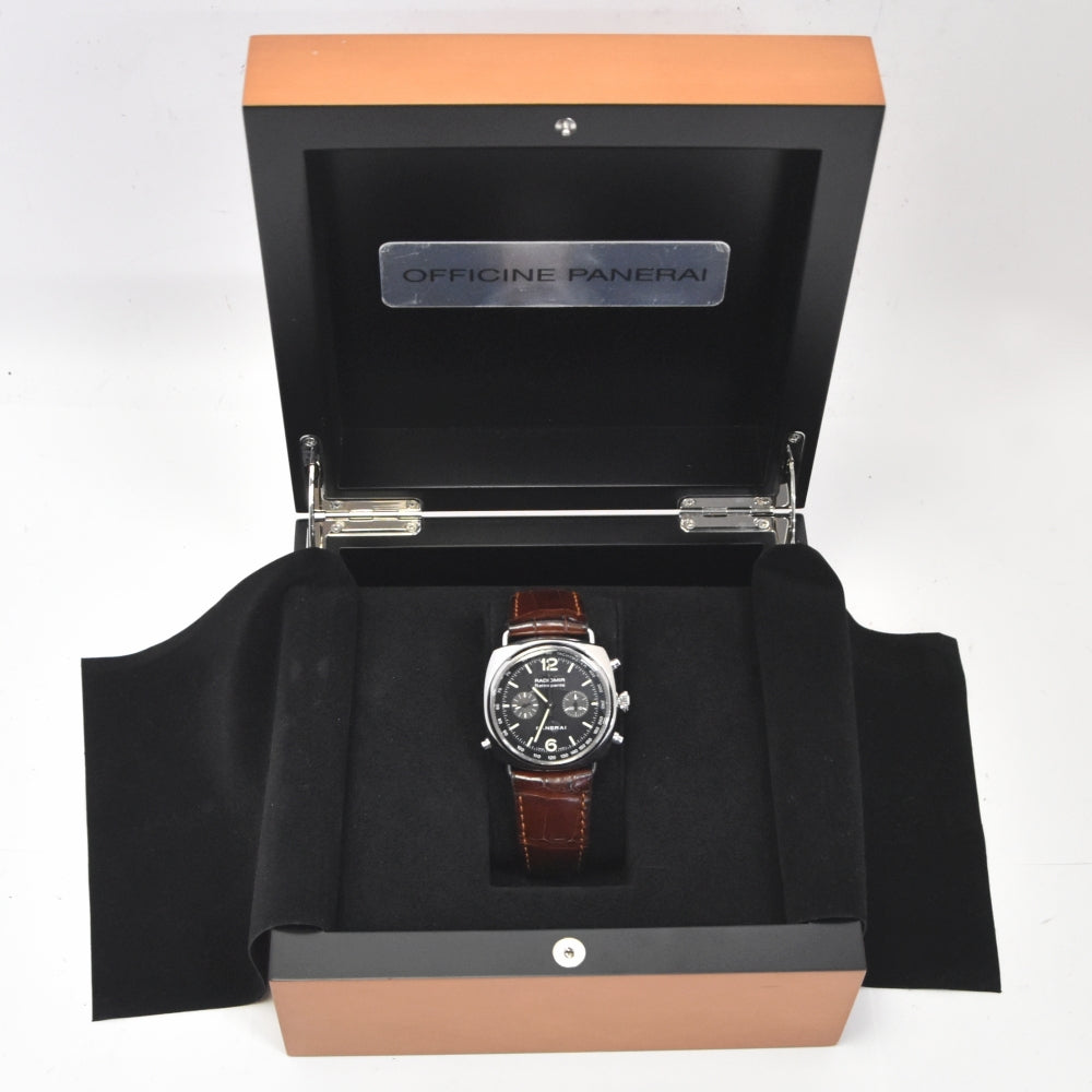 PANERAI Radiomir Rattrapante PAM00214 Chronograph black Dial Automatic Men's
 Watch I#139853