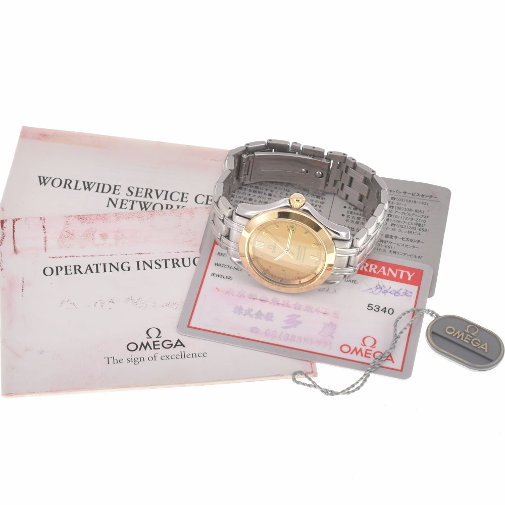 with paper OMEGA Seamaster 2401.10 Stainless Steel/K18YG gold Dial Automatic Men's
 Watch H#139900