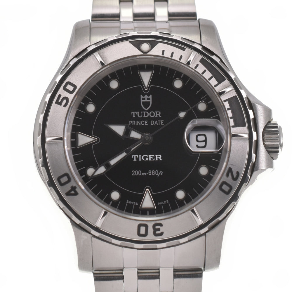 TUDOR Prince Date Hydro Note Tiger 89190 black Dial Automatic Men's
 Watch J#139916