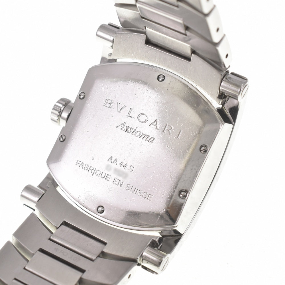 with paper BVLGARI Assioma AA44S Date blue Dial Automatic Men's
 Watch I#139917