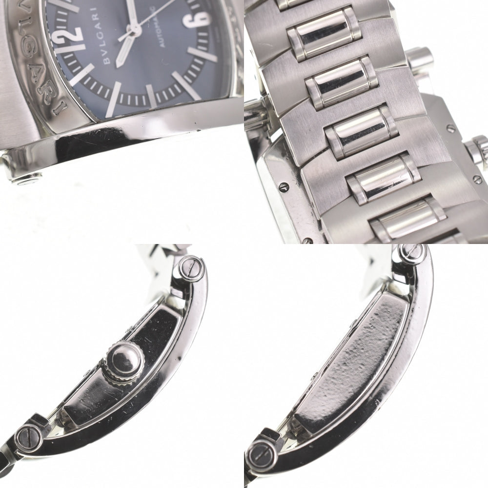 with paper BVLGARI Assioma AA44S Date blue Dial Automatic Men's
 Watch I#139917