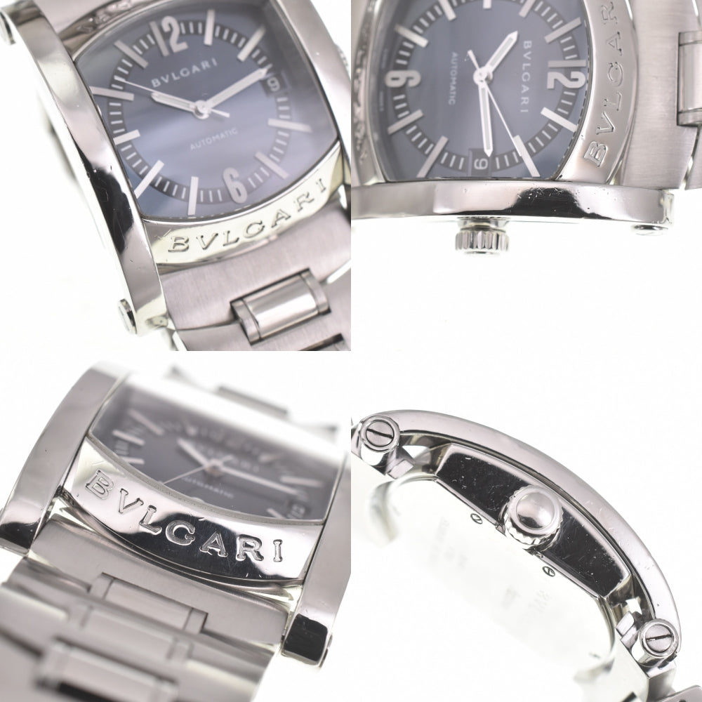 with paper BVLGARI Assioma AA44S Date blue Dial Automatic Men's
 Watch I#139917