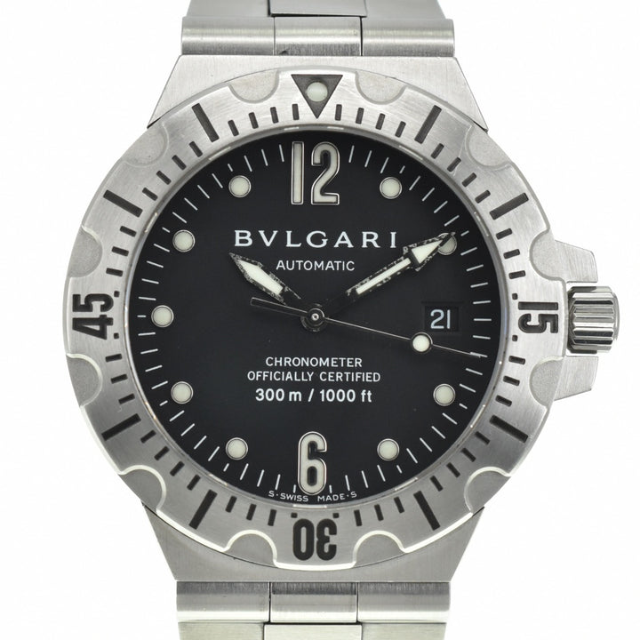 BVLGARI Diagono Scuba SD40S Date black Dial Automatic Men's
 Watch N#139929