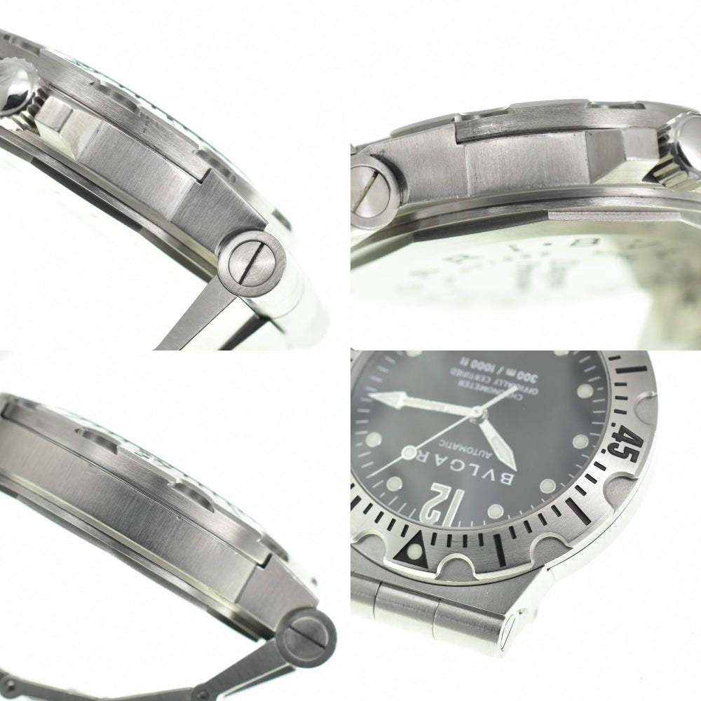 BVLGARI Diagono Scuba SD40S Date black Dial Automatic Men's
 Watch N#139929