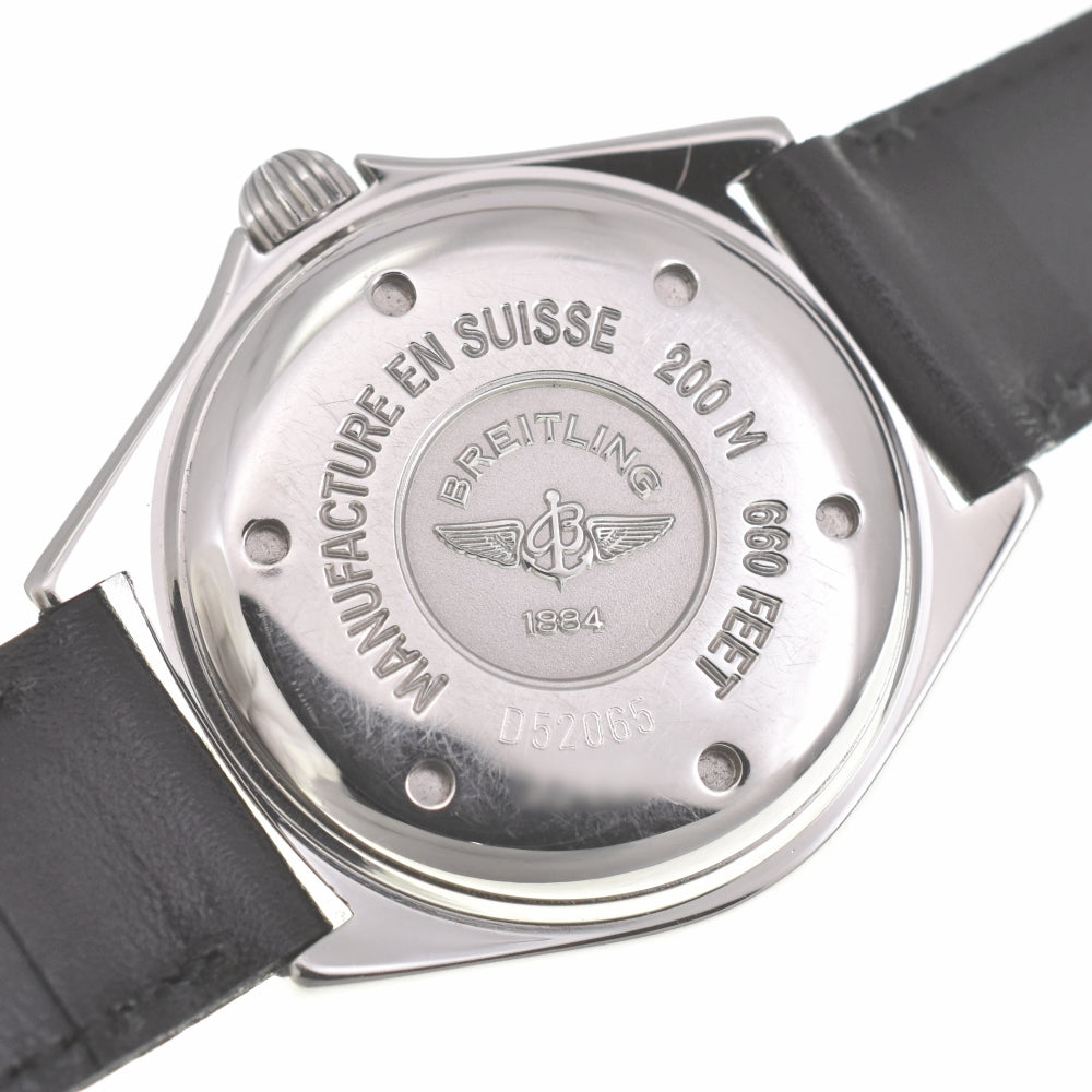 BREITLING Lady J Date D52065 YG Bezel black Dial Quartz Ladies
 Watch I#139935