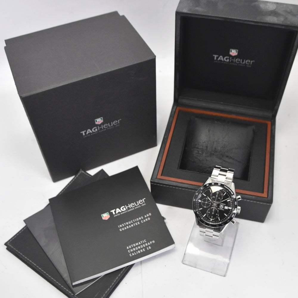 TAG HEUER Carrera CV201E-0 Chronograph Date black Dial Automatic Men's
 Watch L#139944