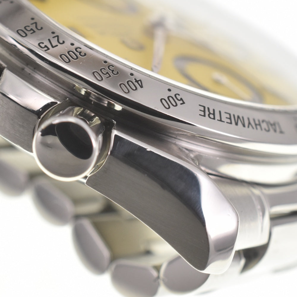 with paper OMEGA Speed master michael schumacher 3511.12 Chronograph Date yellow Dial Automatic Men's
 Watch □#139951