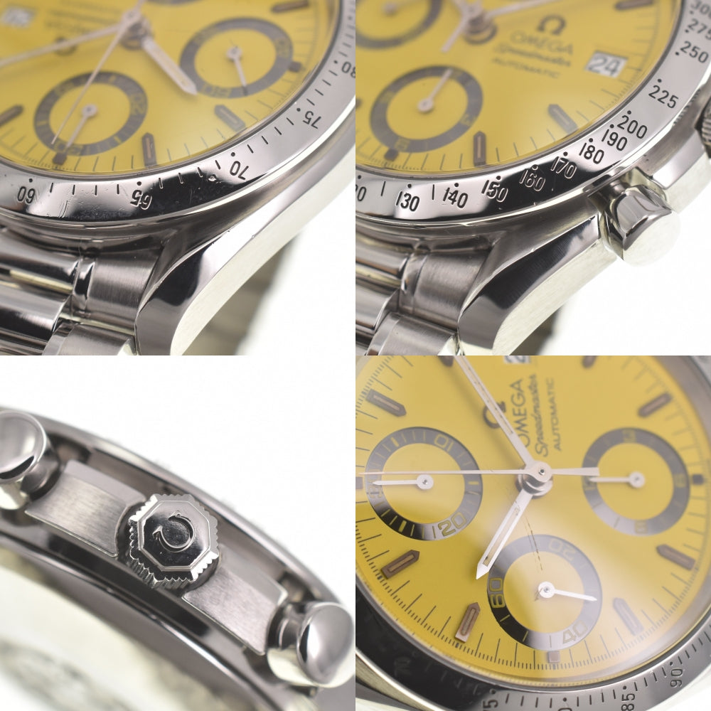 with paper OMEGA Speed master michael schumacher 3511.12 Chronograph Date yellow Dial Automatic Men's
 Watch □#139951