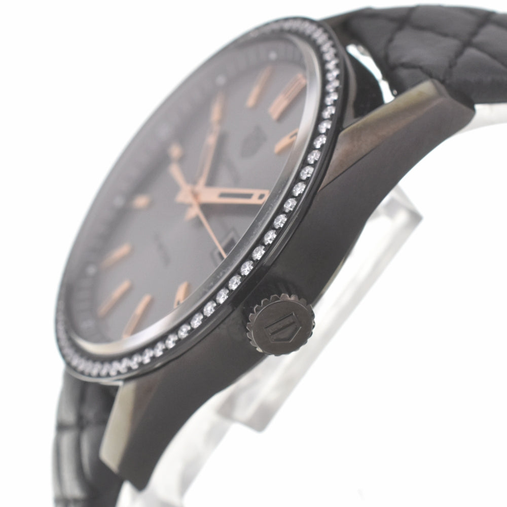 with paper TAG HEUER Carrera WAR1115.FC6392 Diamond Bezel gray Dial Quartz Unisex
 Watch I#139959