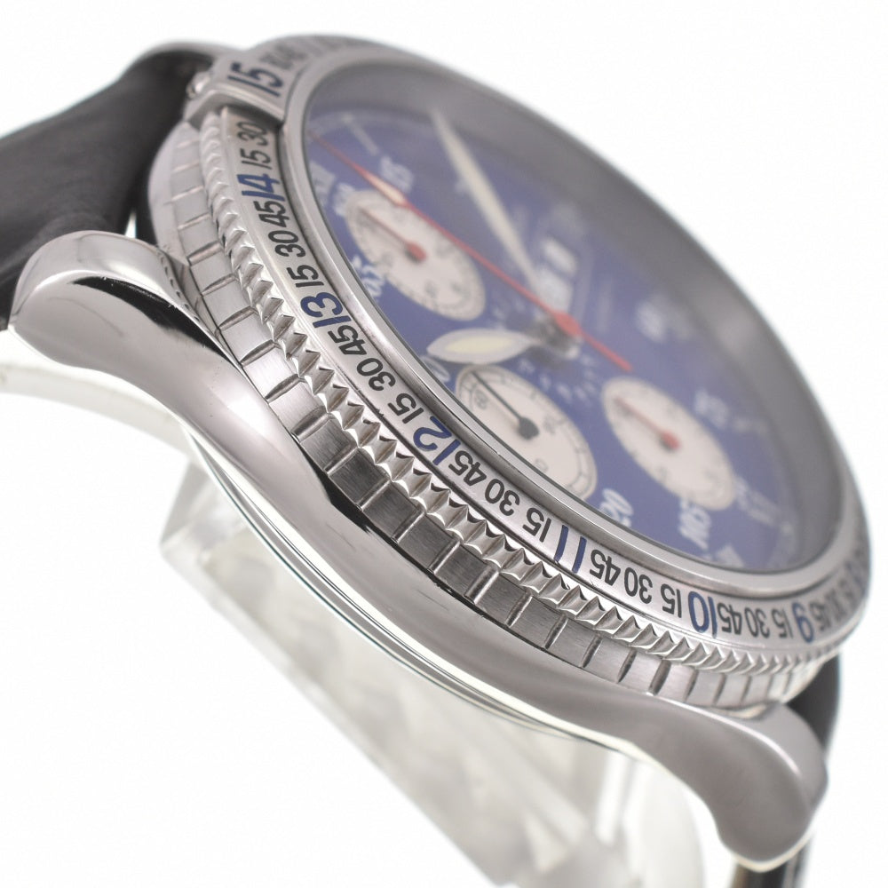LONGINES Lindberg L2.618.4 Chronograph day date Blue / Silver Dial Automatic Men's
 Watch J#139961