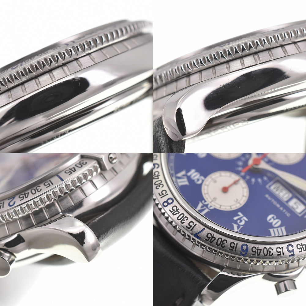 LONGINES Lindberg L2.618.4 Chronograph day date Blue / Silver Dial Automatic Men's
 Watch J#139961