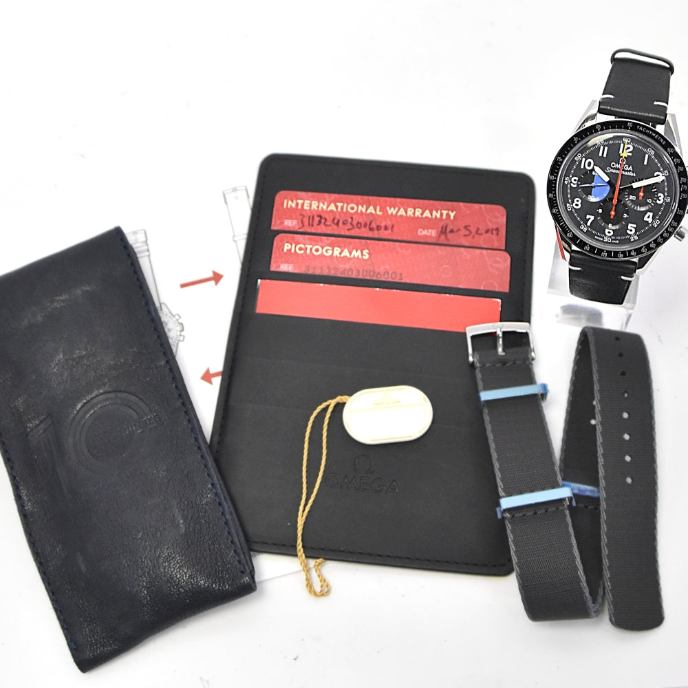 with paper OMEGA Speedmaster HODINKEE 311.32.40.30.06.001 Limited to 500 chronographs black Dial Hand Winding Men's
 Watch □#139965