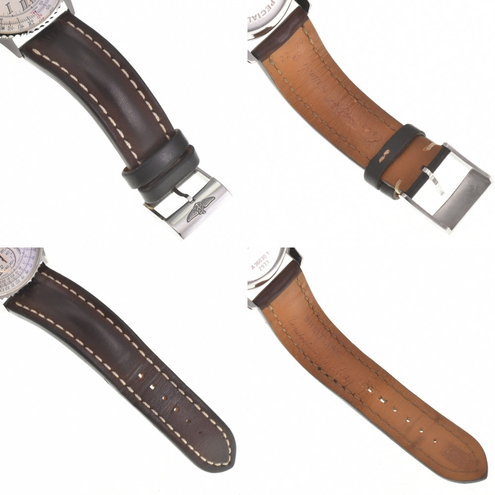 with paper BREITLING Navitimer Montbrillant Spaciograph A36030.1 Silver Dial Automatic Men's
 Watch L#139969