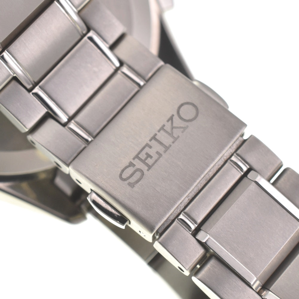 with paper SEIKO Brights SAGA231 Date Navy Dial Radio Sync Solar Men's
 Watch I#139976