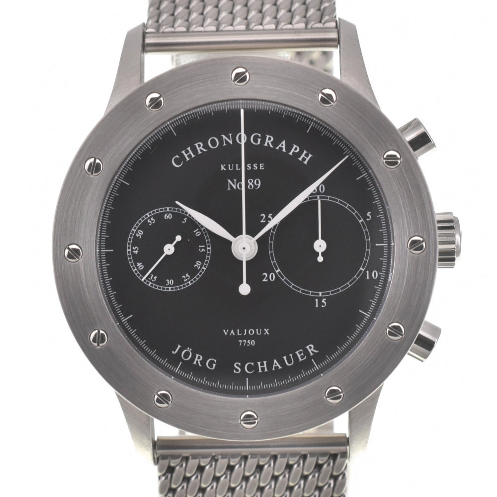 with paper JORG SCHAUER EDITI0N11 Chronograph black Dial Automatic Men's
 Watch J#139978