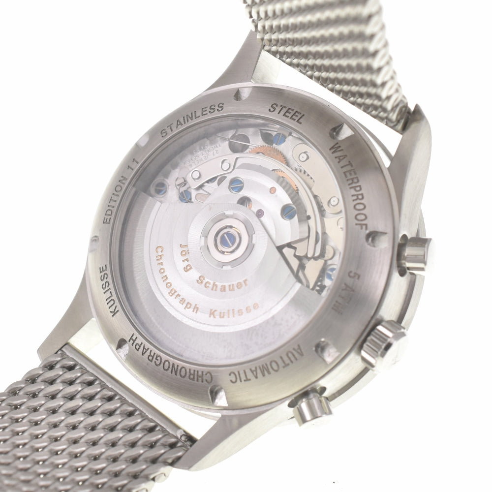 with paper JORG SCHAUER EDITI0N11 Chronograph black Dial Automatic Men's
 Watch J#139978