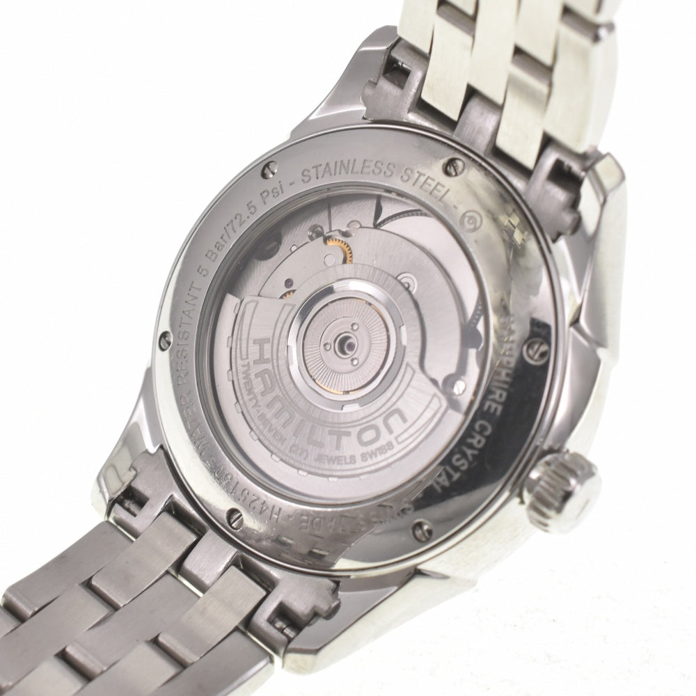 HAMILTON Jazz master H425150 Small second date see-through back Dark gray Dial Automatic Men's
 Watch J#139983