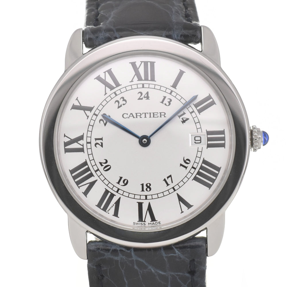 CARTIER Ronde SoloLM W6700255 Date Silver Dial Quartz Men's
 Watch L#139999