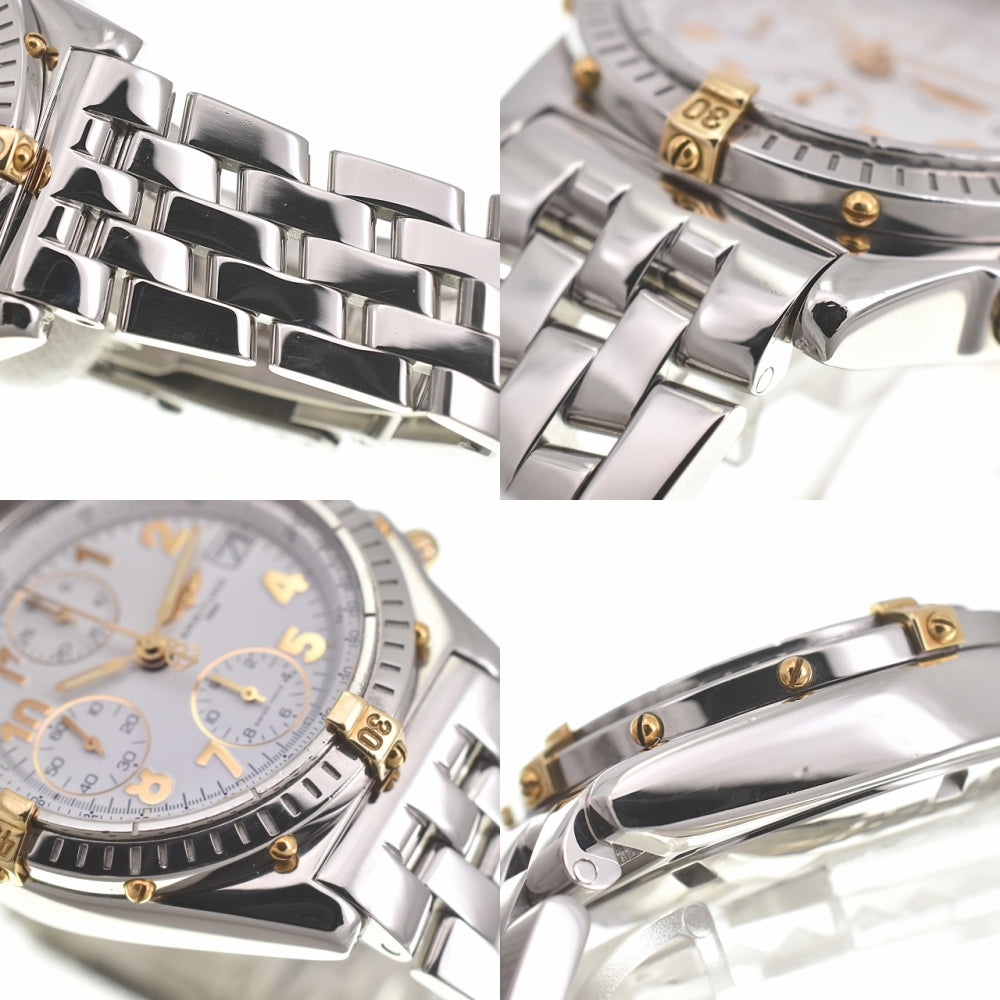 with paper BREITLING Chronomat Bikoro B13050.1 Chronograph Date white Dial Automatic Men's
 Watch L#140008