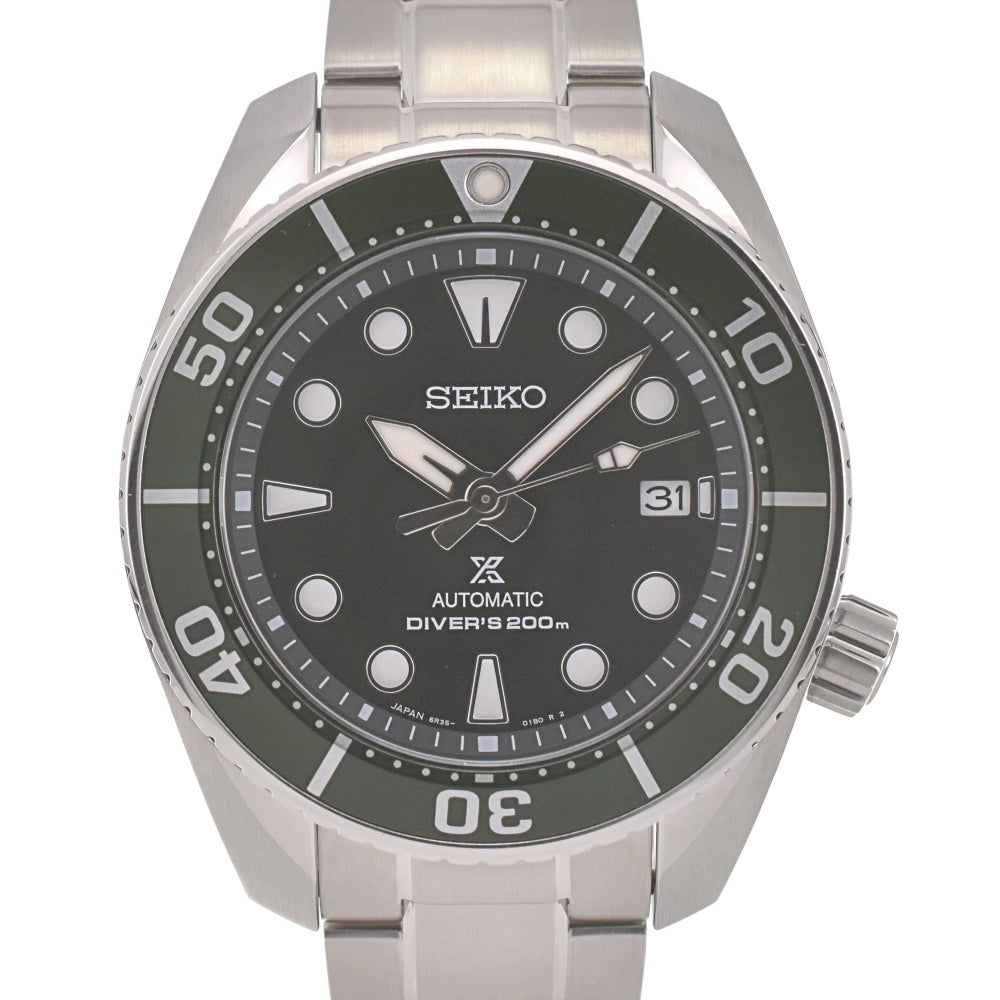 with paper SEIKO Prospex Diver Scuba SBDC081/6R35-00A0 green Dial Automatic Men's
 Watch J#140022