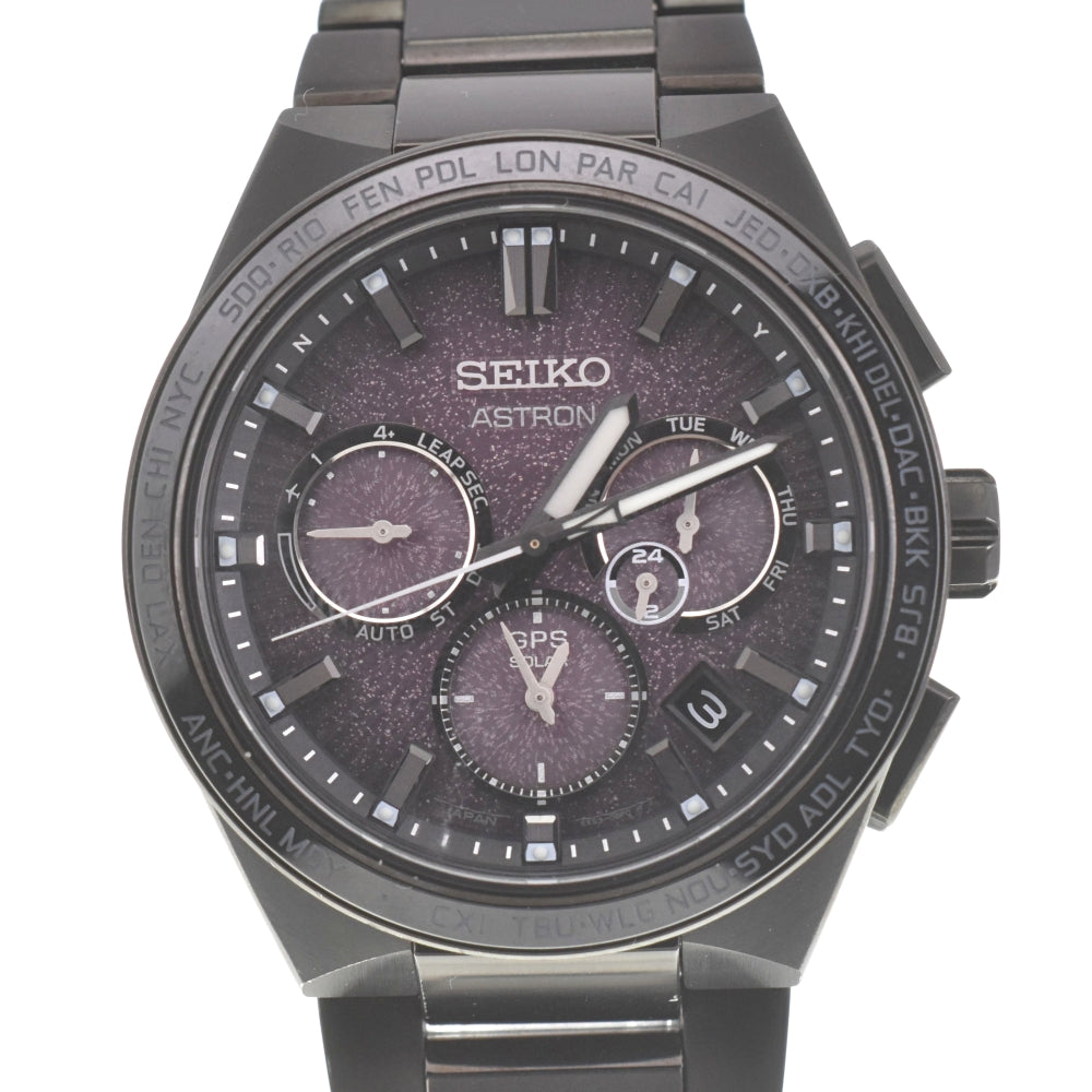 with paper SEIKO Astron Nexter SBXC123/5X53-0BW0 Limited to 1500 purple Dial GPS Solar Men's
 Watch K#140029