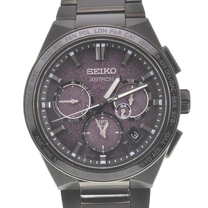 with paper SEIKO Astron Nexter SBXC123/5X53-0BW0 Limited to 1500 purple Dial GPS Solar Men's
 Watch K#140029
