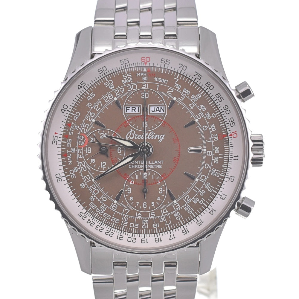 BREITLING Mont blilandatla A21330 Chronograph Triple calendar Brown Dial Automatic Men's
 Watch O#140047