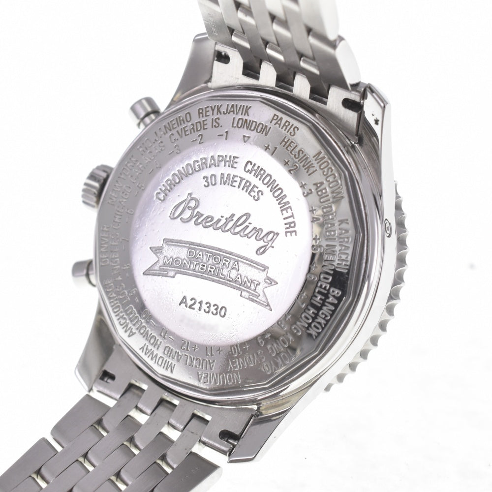 BREITLING Mont blilandatla A21330 Chronograph Triple calendar Brown Dial Automatic Men's
 Watch O#140047