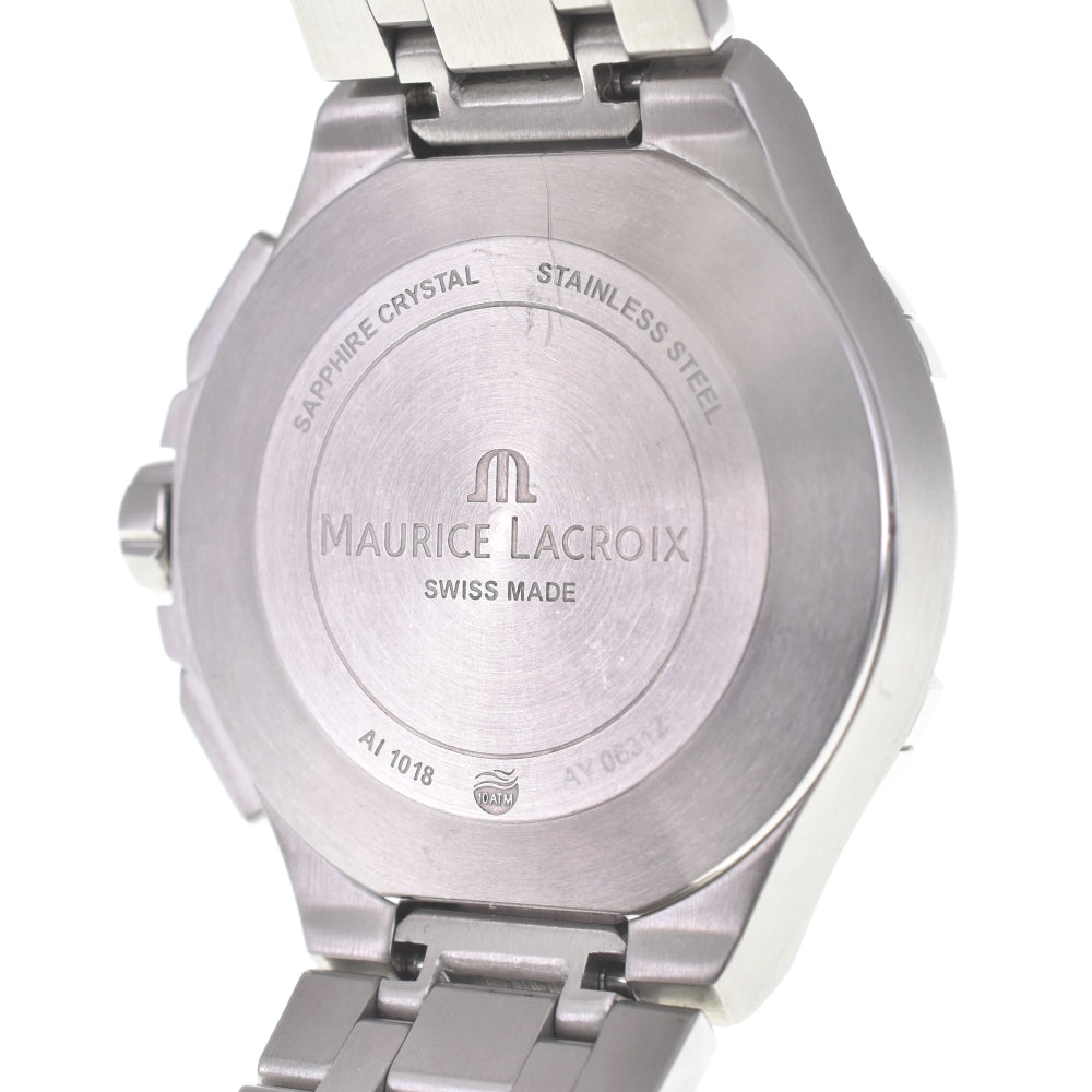 MAURICE LACROIX icon AI1018-SS002-330-1 Chronograph Date black Dial Quartz Men's
 Watch N#140066