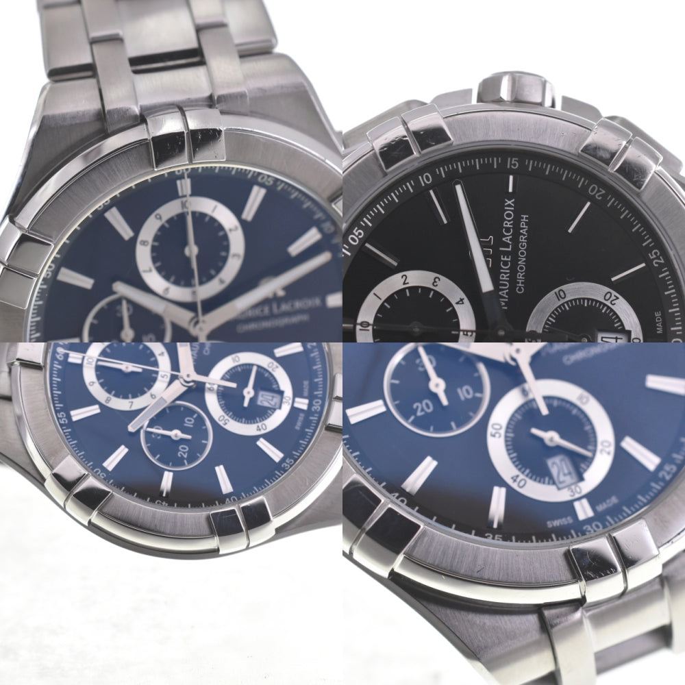 MAURICE LACROIX icon AI1018-SS002-330-1 Chronograph Date black Dial Quartz Men's
 Watch N#140066