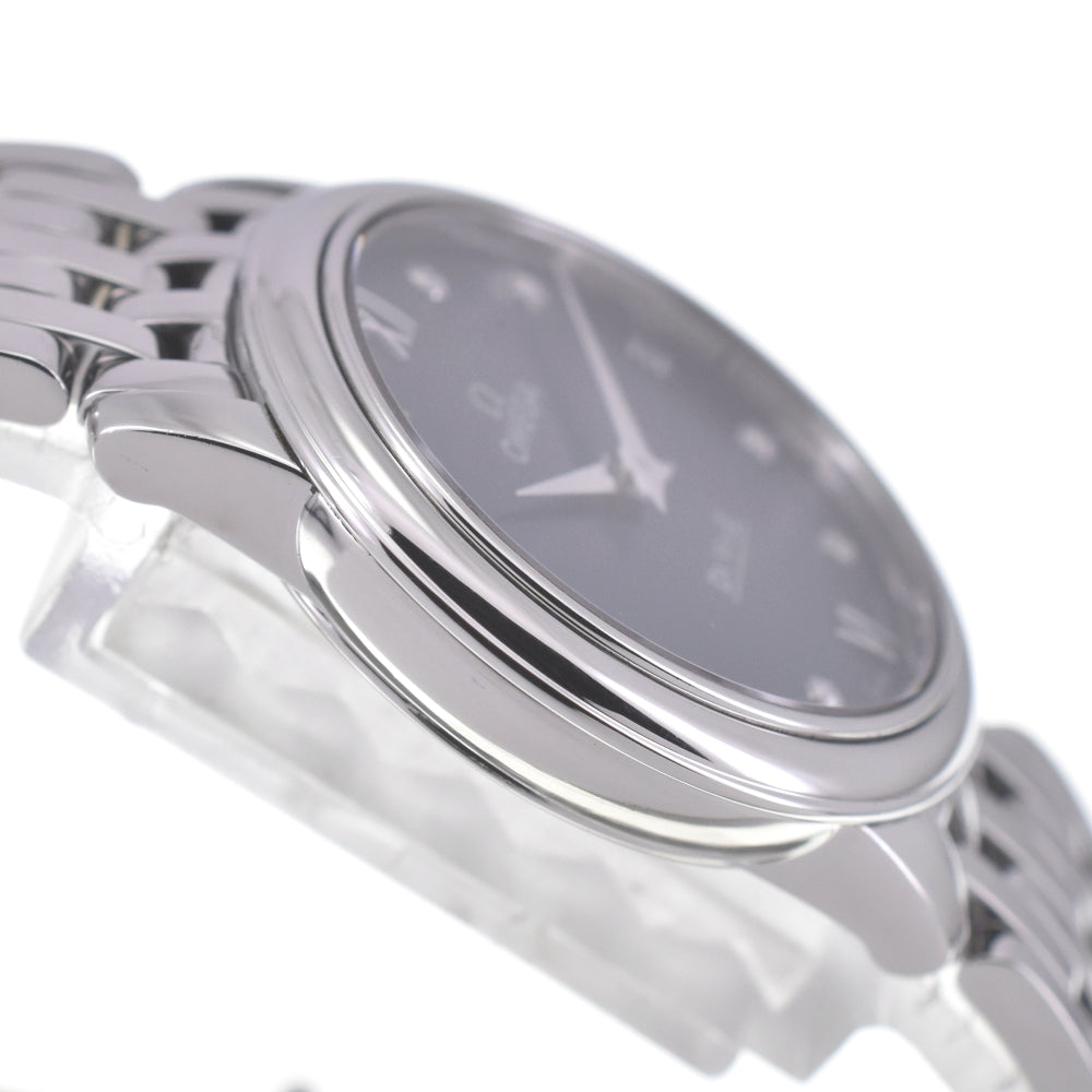 OMEGA De Ville Prestige 424.10.27.60.53.001 6P diamond blue Dial Quartz Ladies
 Watch N#140118