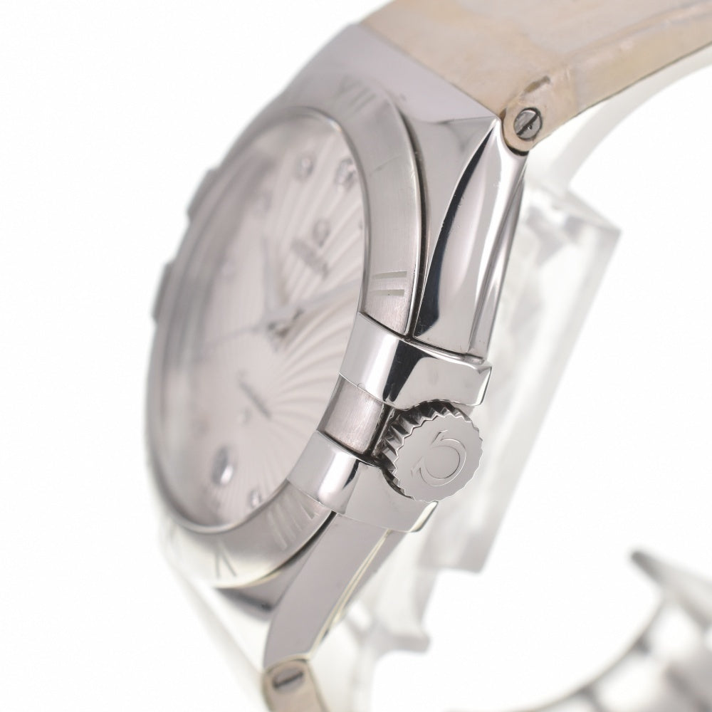 with paper OMEGA Constellation 123.13.35.60.52.001 11P Diamond Silver Dial Quartz Ladies
 Watch M#140139