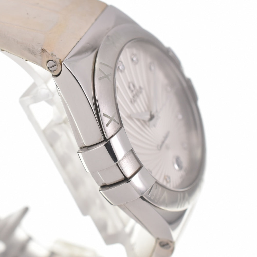 with paper OMEGA Constellation 123.13.35.60.52.001 11P Diamond Silver Dial Quartz Ladies
 Watch M#140139