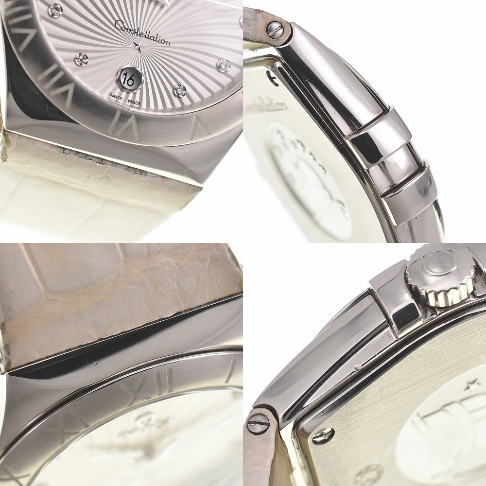 with paper OMEGA Constellation 123.13.35.60.52.001 11P Diamond Silver Dial Quartz Ladies
 Watch M#140139